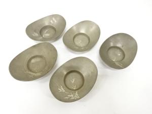 図変わり　茶托　5客揃